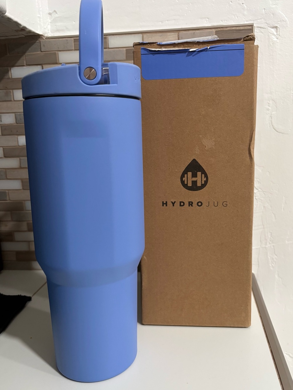 NEW Hydrojug 40oz light blue tumbler - Picture 4 of 6